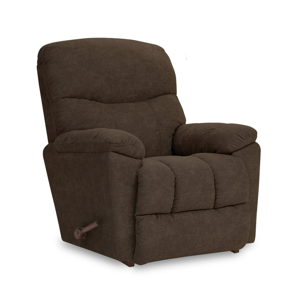 Morrison LaZboy 36.5" Armchair Brand New Assembled Reclining Rocker Quality Brown Comfortable Manual Recline
