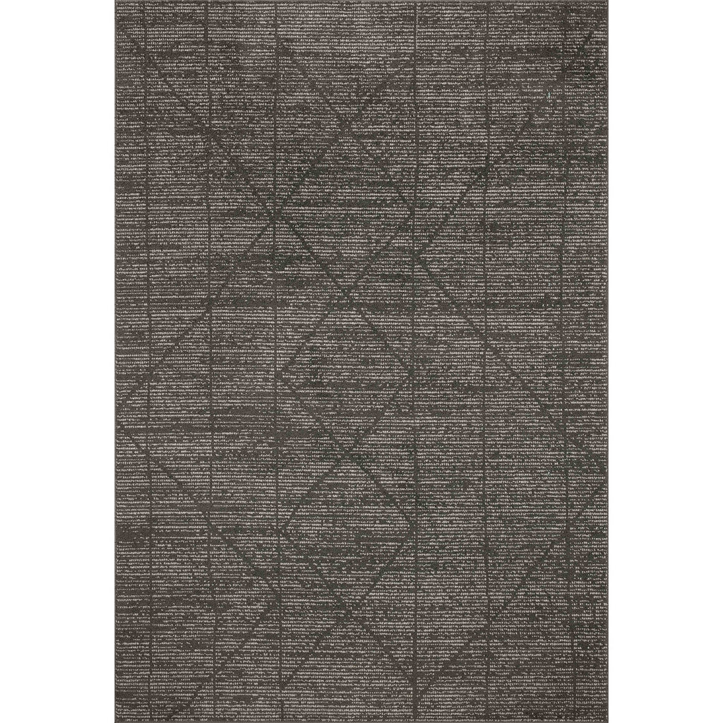 Peterkin Moroccan Indoor Rug Abstract Gray / Charcoal Ivory Area Rug 9' 2" x 13'  Brand New Quality
